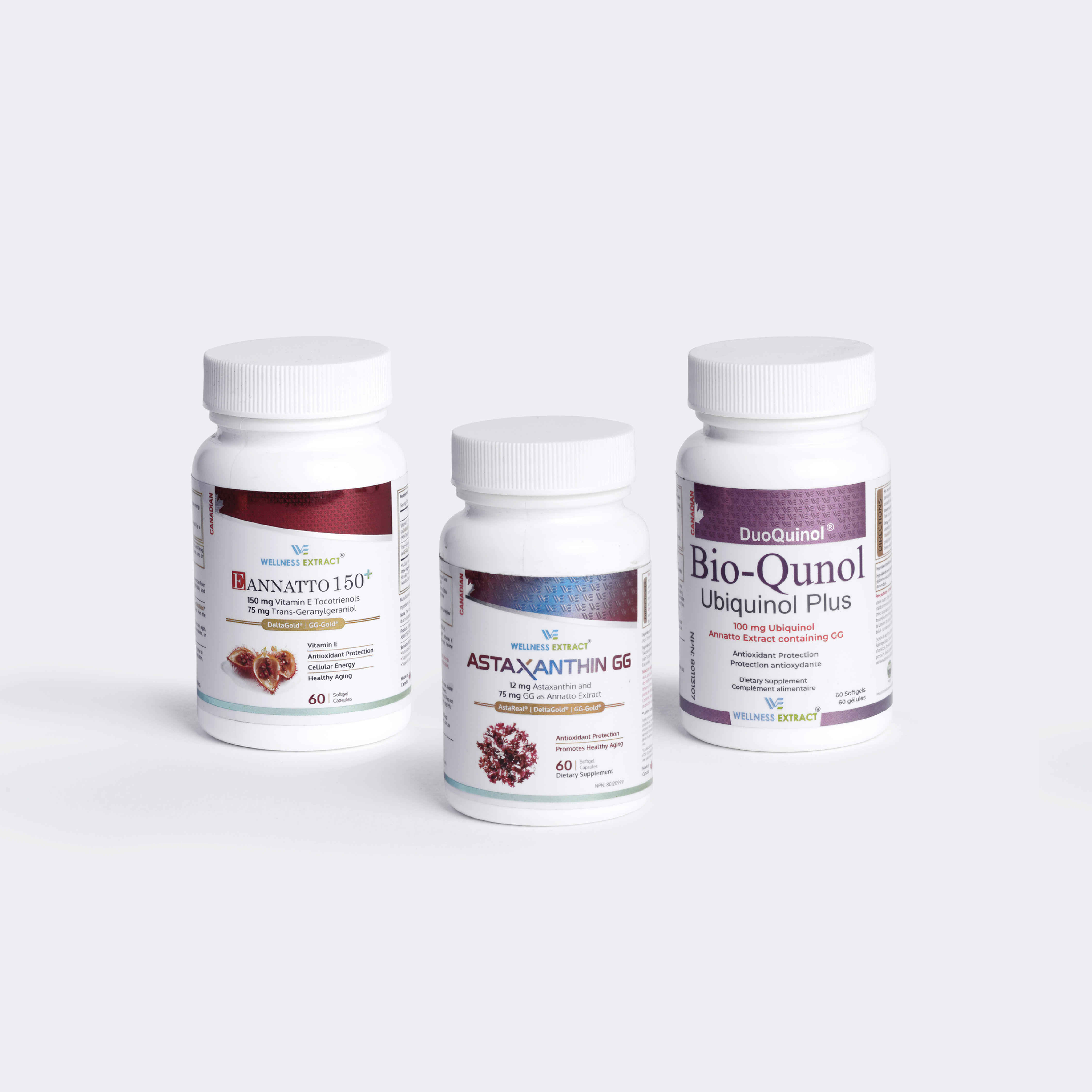 Healthy aging pack tocotrienol, astaxanthin, ubiquinol
