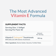 Supplement Facts Vitamin E Tocotrienol | 44847119171880