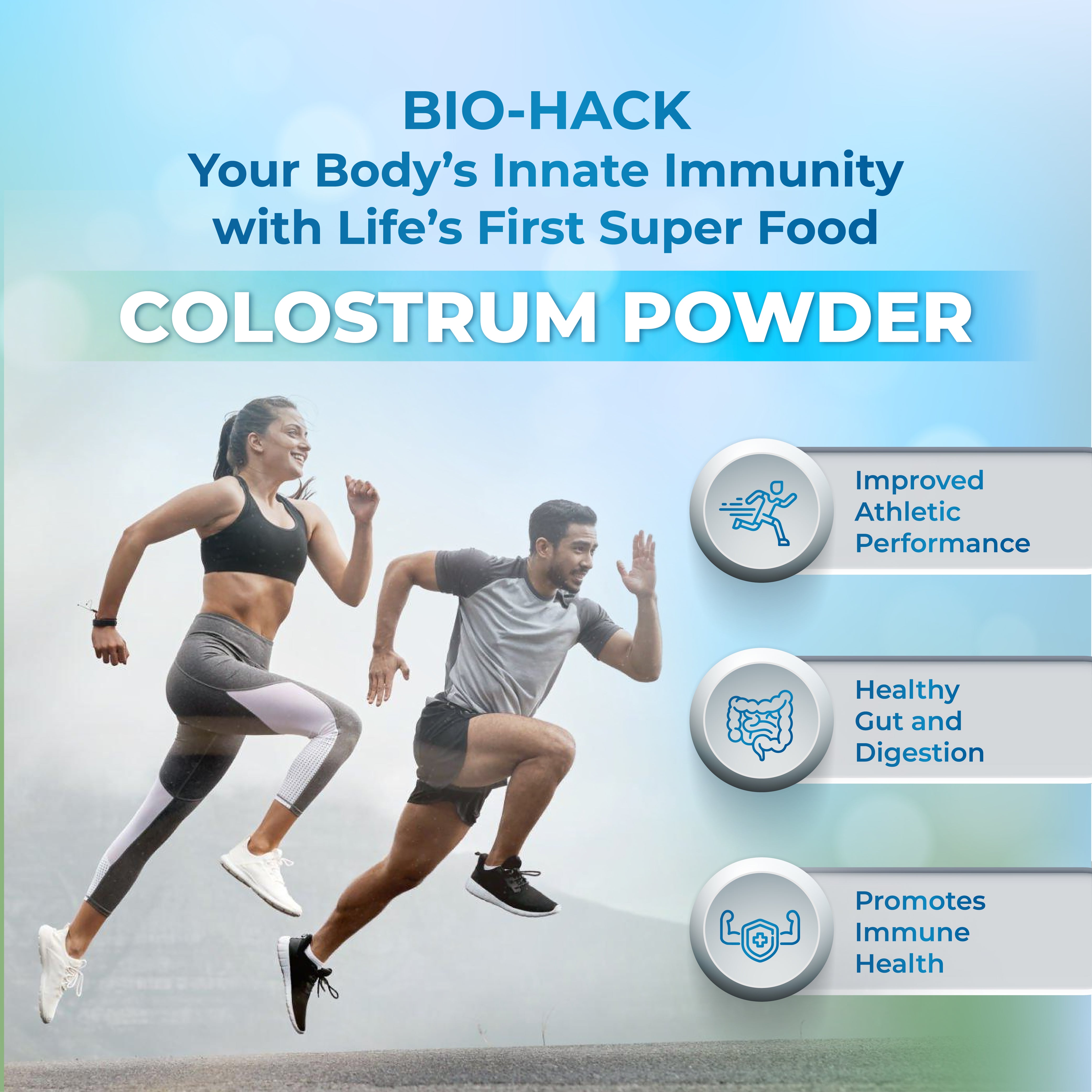 Bovine Colostrum Powder |  Lactoferrin Supplement | 100% Grass fed Cows