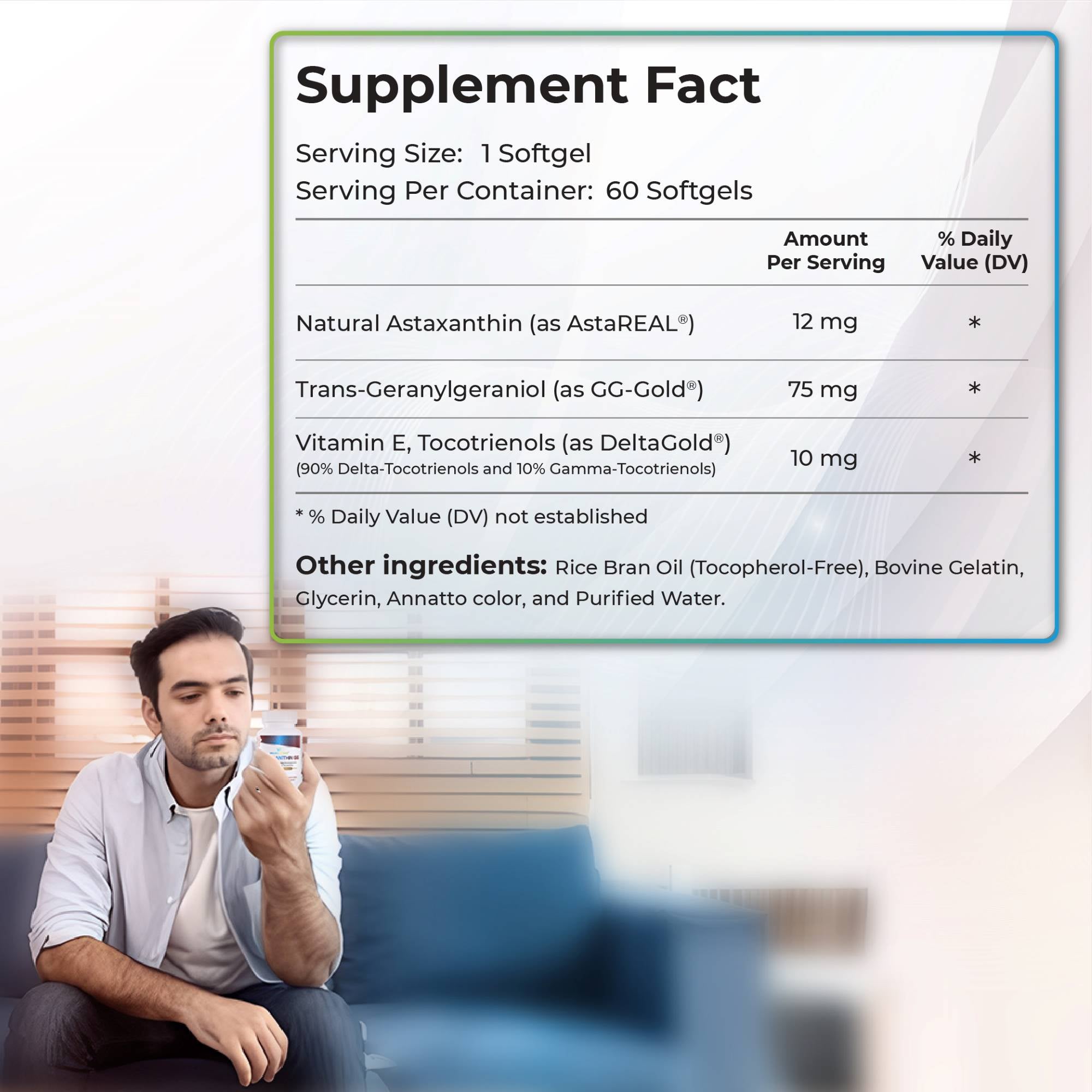 Astaxanthin supplement fact and dosage