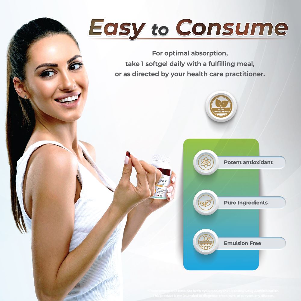 Easy to consume Eannato 150+ Supplement Vitamin E DeltaGold Tocotrienols