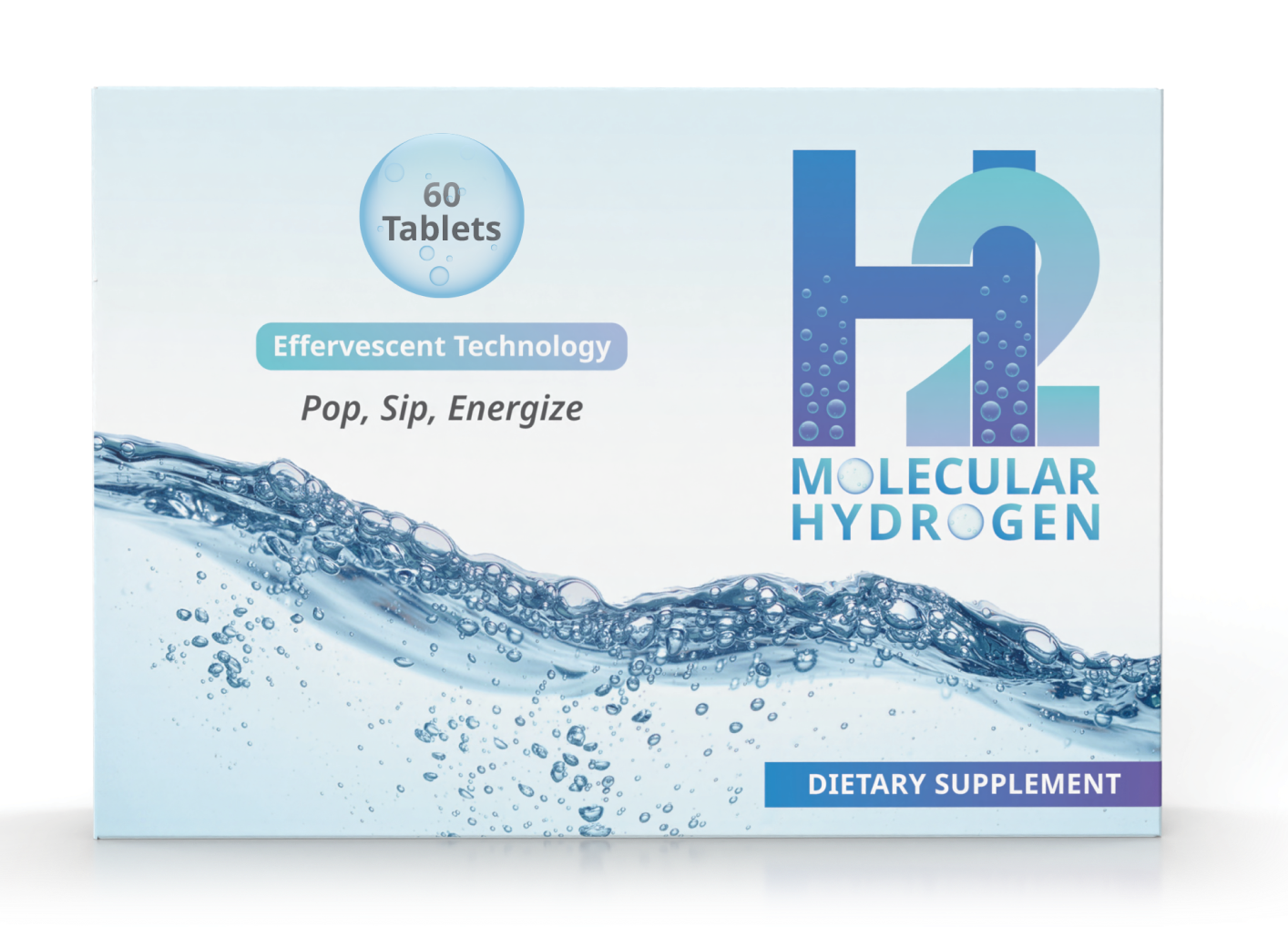 Molecular hydrogen Unflavored dietary supplement