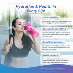 Hydration & Health benefits of H2 molecular tablets