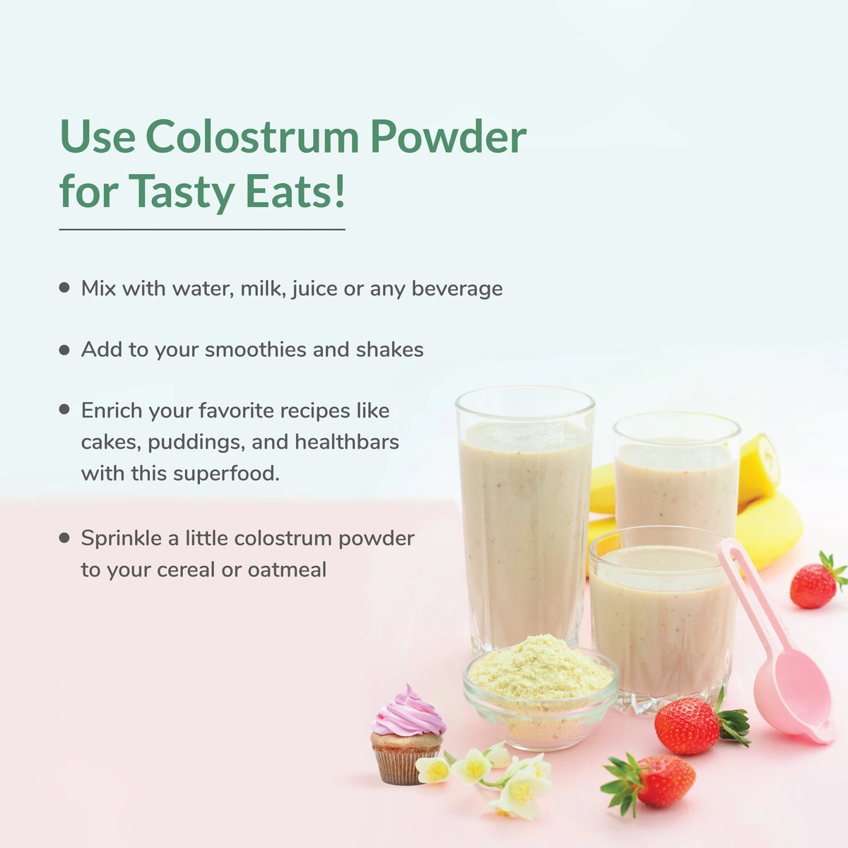 How to mix Bovine Colostrum Powder