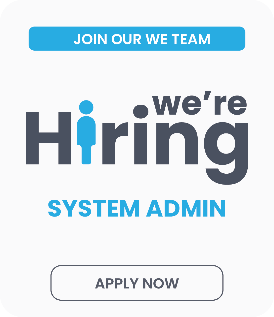 Wellness Extract - we're hiring system admin | apply now