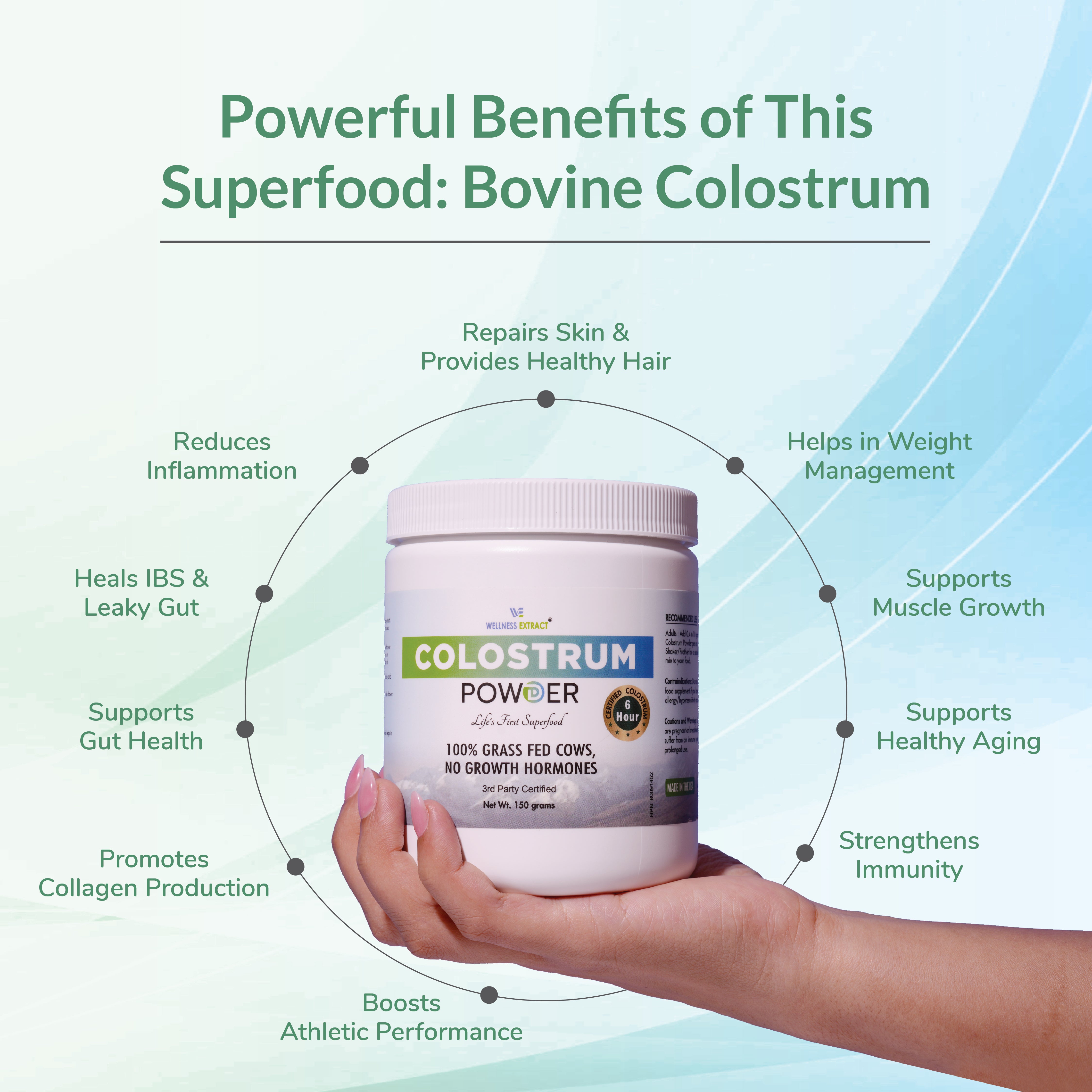 Bovine Colostrum Powder | Lactoferrin & Protein Supplement
