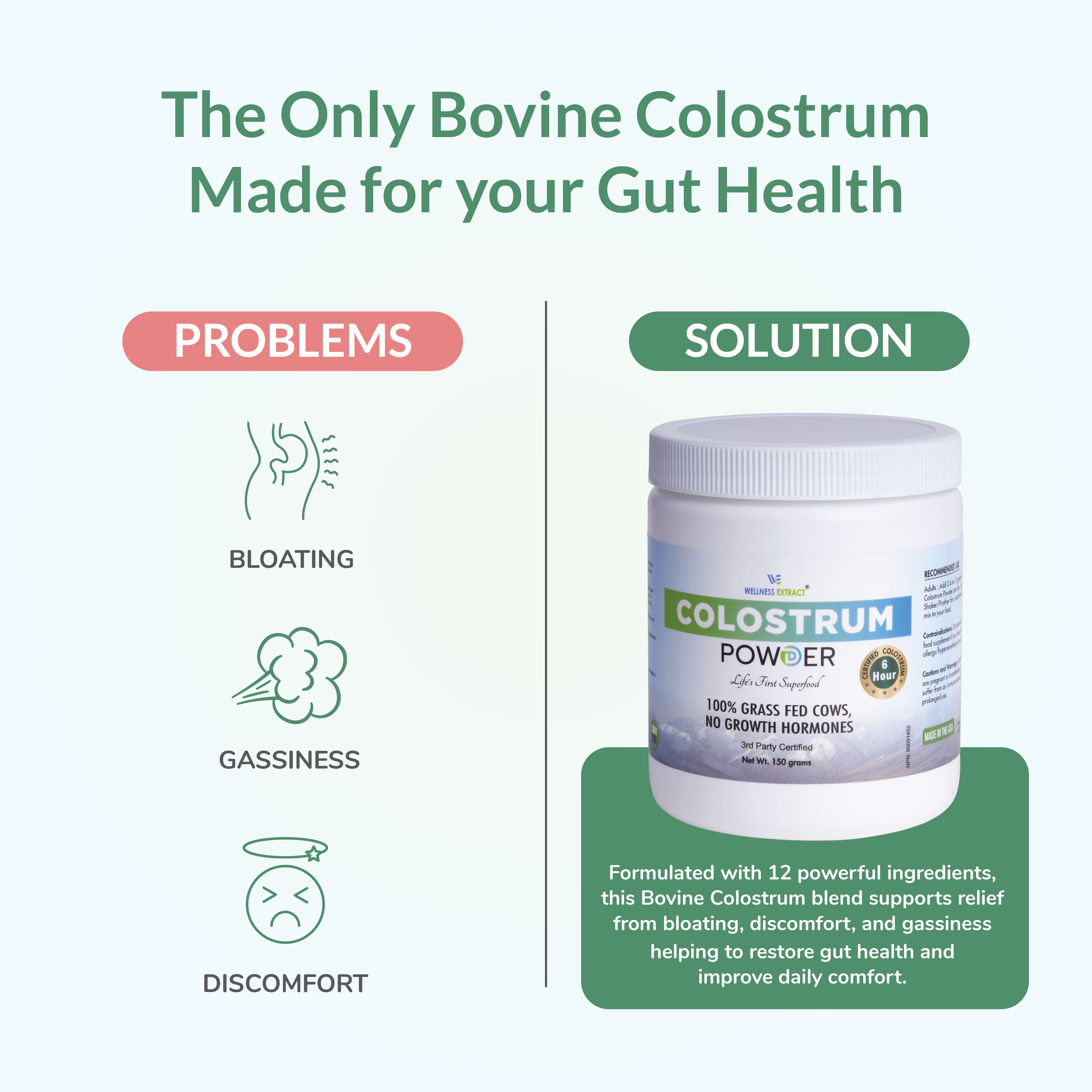 Bovine Colostrum Powder | Lactoferrin & Protein Supplement