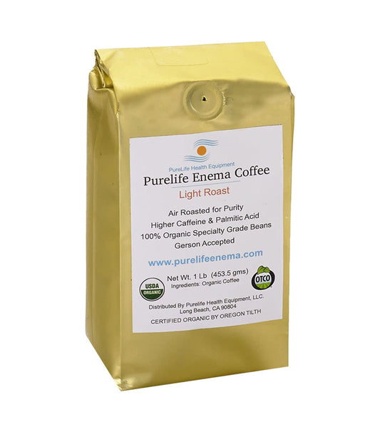 Purelife Enema Coffee Air Roasted Coffee Beans LIGHT ROAST