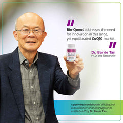 Patented Ubiquinol & GG-Gold Generalygeraniol by Dr. Barrie Tan