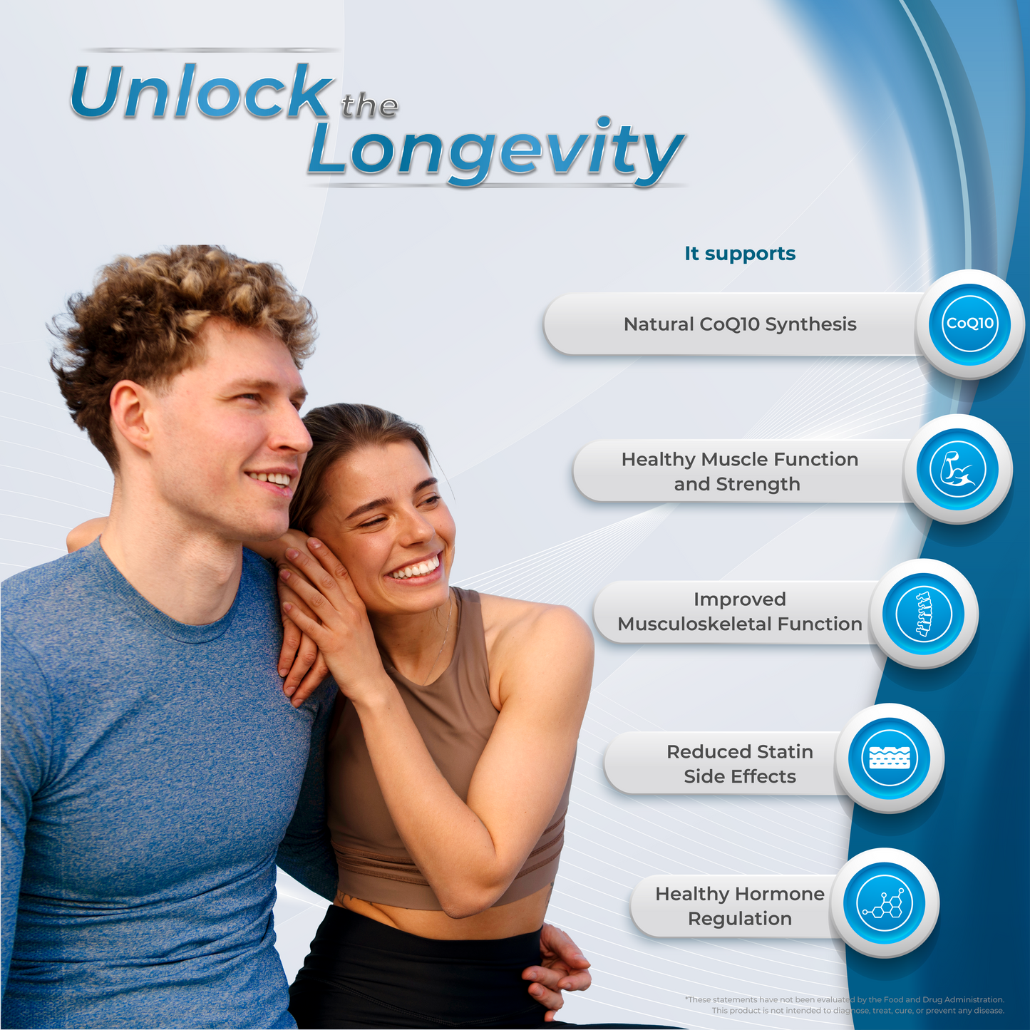 Unlock The Longevity | Supports: Natural CoQ10, Healthy Muscle, muscle health supplements | WE