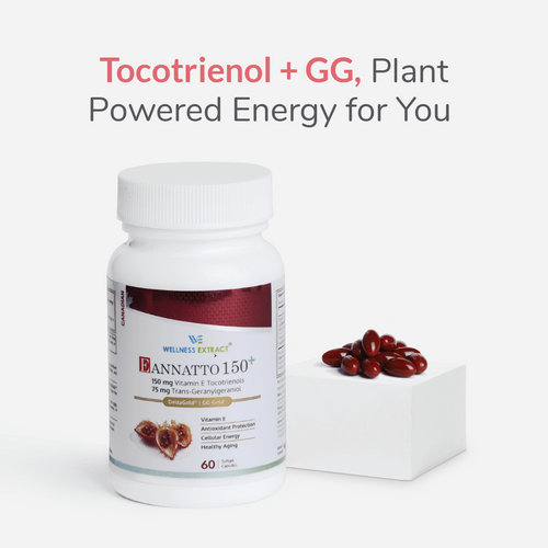 Eannatto 150+ Vitamin E (as DeltaGold®) with Annatto Extract (as GG-Gold®) | Wellness Extract