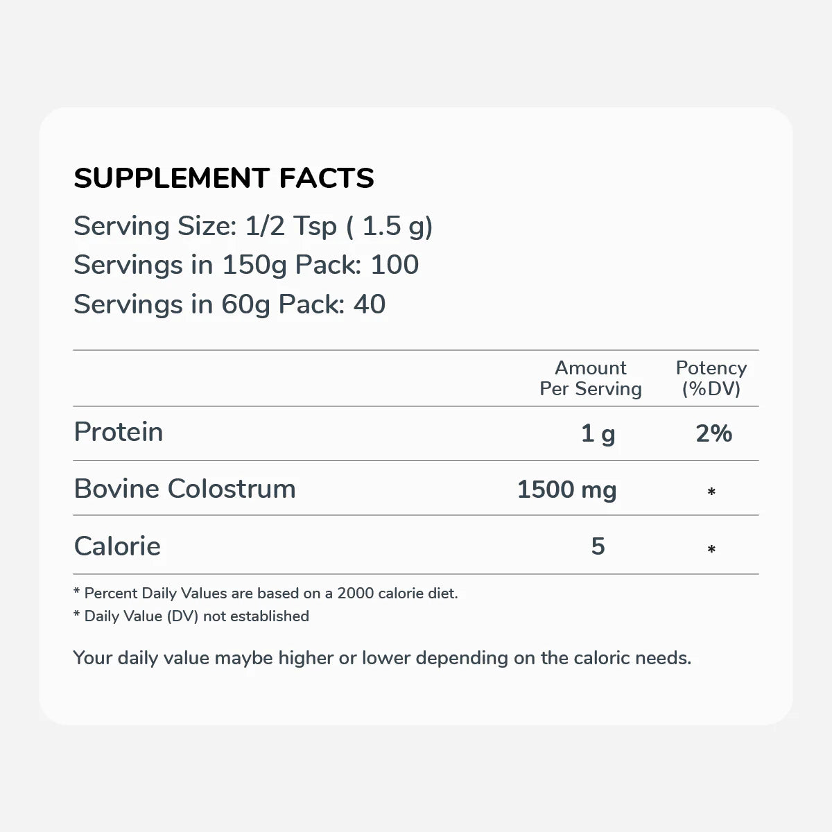 Bovine Colostrum Powder | 50587593146664