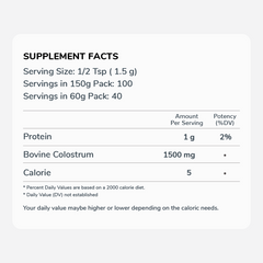 bovine-colostrum-nutritional-facts