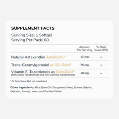 Astaxanthin GG & Vitamin E Softgels | 50587524989224
